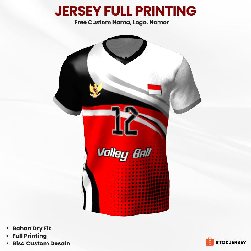 Kaos Jersey Volly 200 - Jersey Voli Custom Full Printing