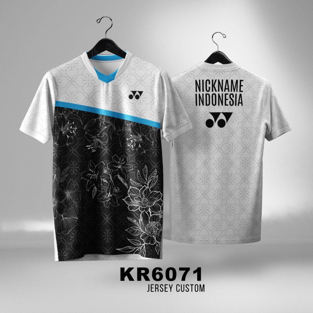 Jersey Badminton Bulutangkis Yonex Custom Nama Unisex