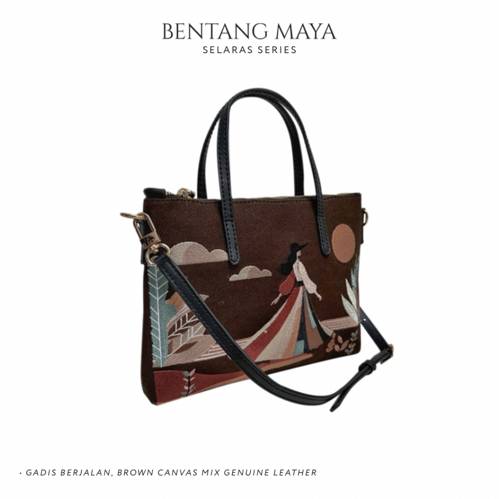 Timeless Premium Local Bag | Canvas Mix Leather | SELARAS SABAI BY BENTANG MAYA