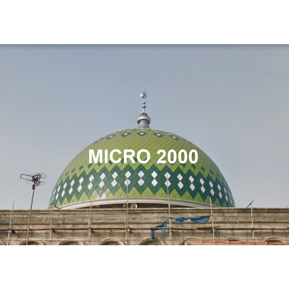 Kubah Masjid Enamel 18 Meter - Sample Panel | Kubah Tahan 20 Tahun | Kontraktor Kubah Terbaik