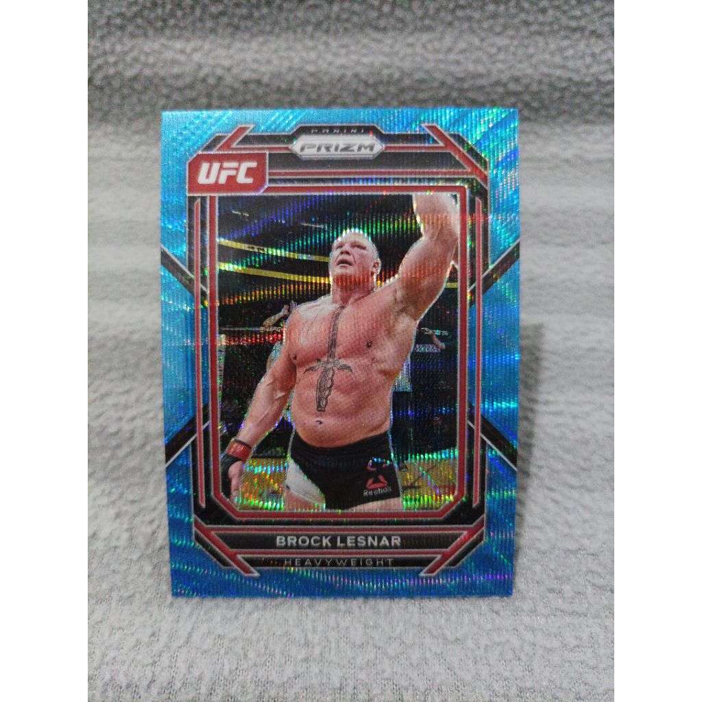 Prizm UFC 2023 brock lesnar blue wave prizm