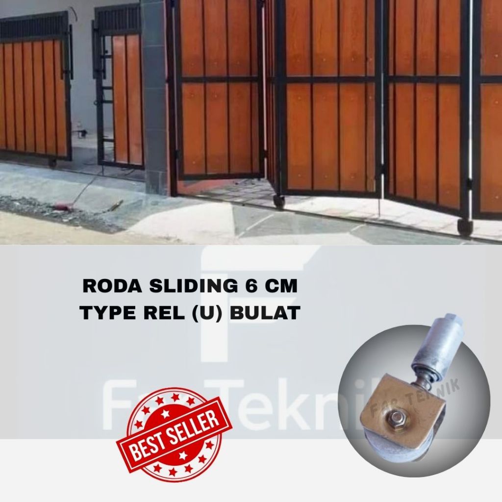 Roda Pagar Sliding / Besi 6 Cm / Solusi Pagar Rumah Sliding Roda