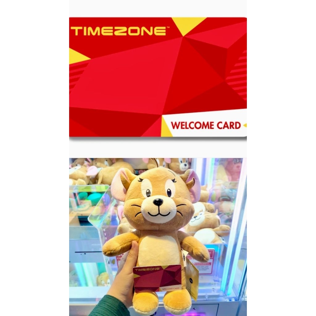 Bundling Kartu Timezone 403 Tizo + 14 Tiket dan Boneka Jerry Ori Capitan Timezone Murah Meriah