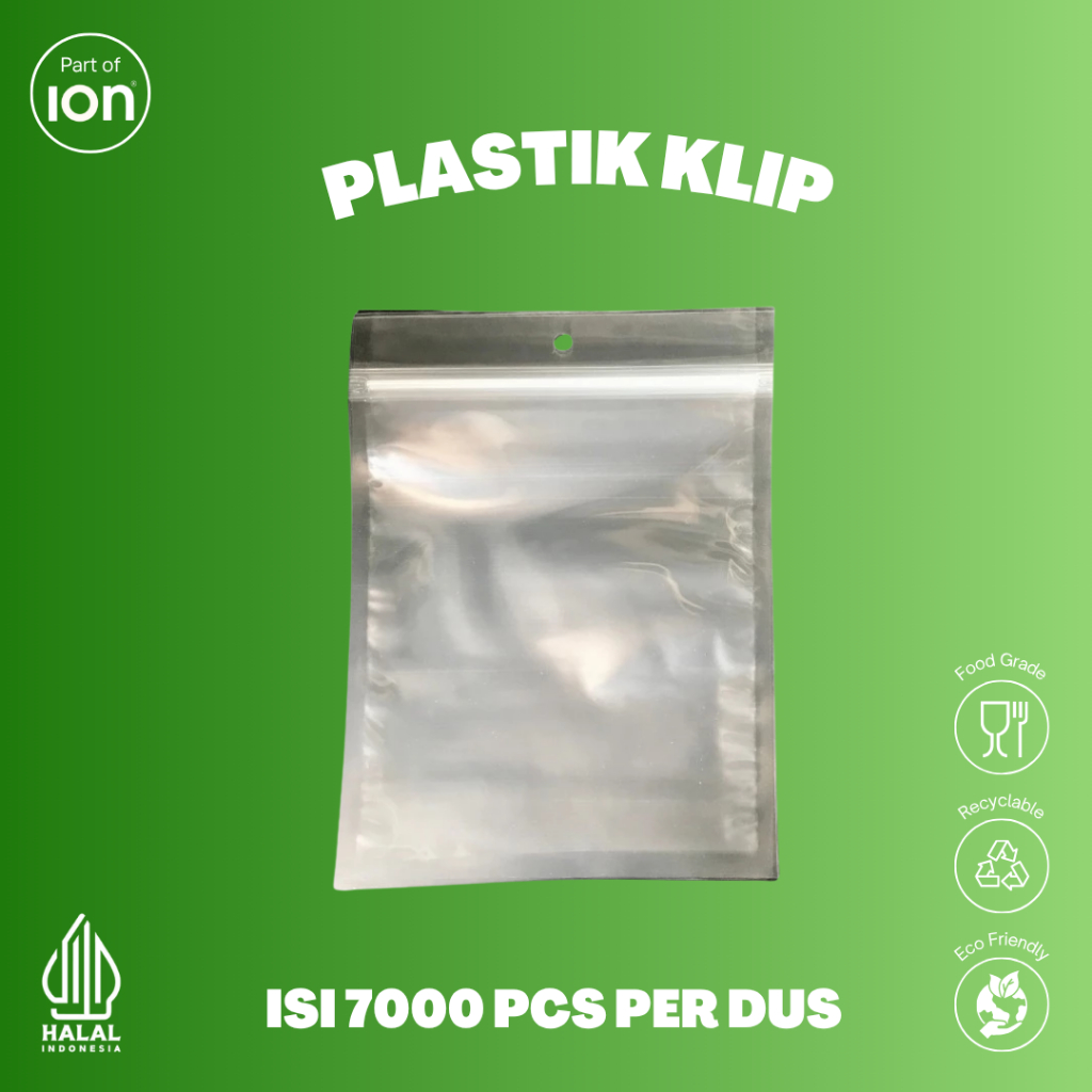Plastik Klip Tebal Ziplock Bening Packing Makanan Snack 18cm x 23cm - GROSIR