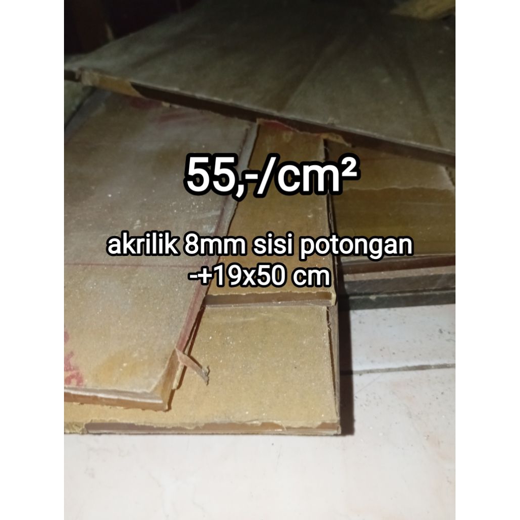 akrilik bening 8mm/mika 8mm