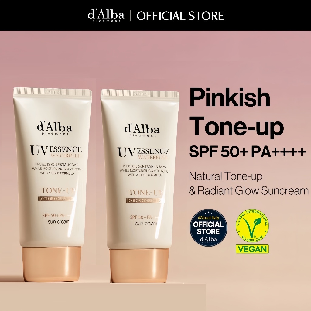 d‘Alba Waterfull Tone Up Sun Cream-50ml(2Pcs)