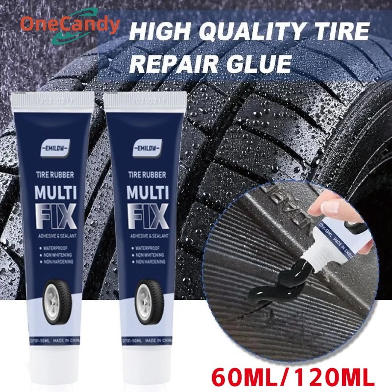 Lem Perbaikan Ban Mobil 120ml Car Tire Glue Repair Lem Ban Mobil Super Kuat Lem Karet Tambal Ban