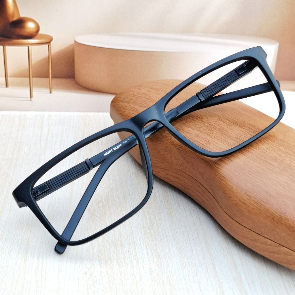 kacamata plus baca progresif lensa bluecromic anti fog ( anti embun ) lens by domas