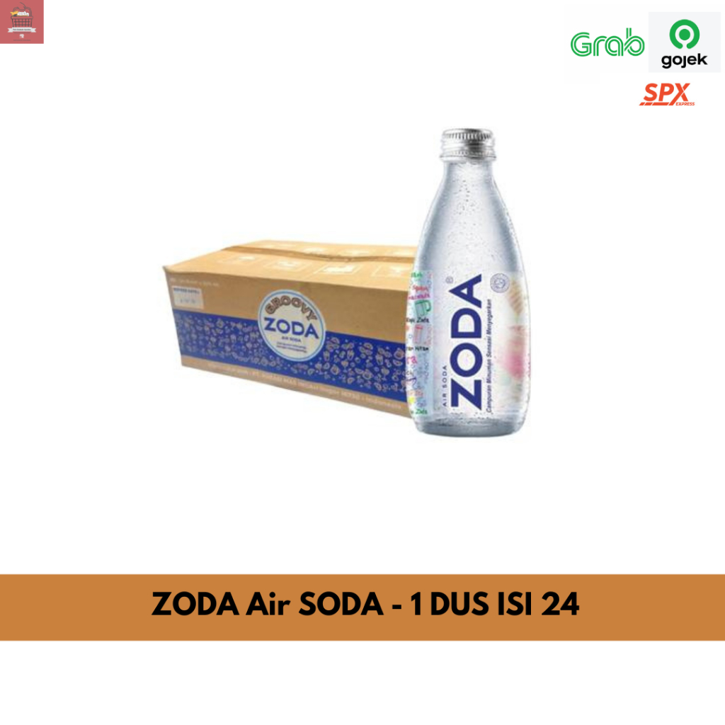 Zoda Air Soda 1 Dus Isi 24 - Zoda Water 250ML Instan Kurir - ZODA