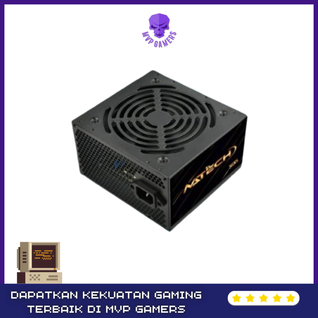PSU NATECH XCOOL 500 Watt Power Supply I ATX 500W Standard I Power Supply PC Rakitan Komputer Murah