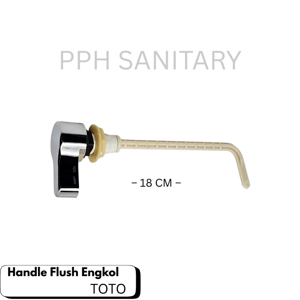 Handle flush samping kloset duduk anti karat dan mudah digunakan model TOTO TH425 2S // Flush / Tomb