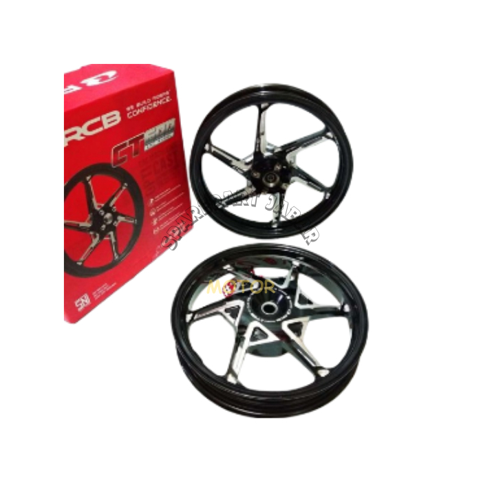 Velg Veleg Racing RCB CT600 Vario 125 Vario 150 Warna Hitam Chrome Ring 14x1.85/2.15