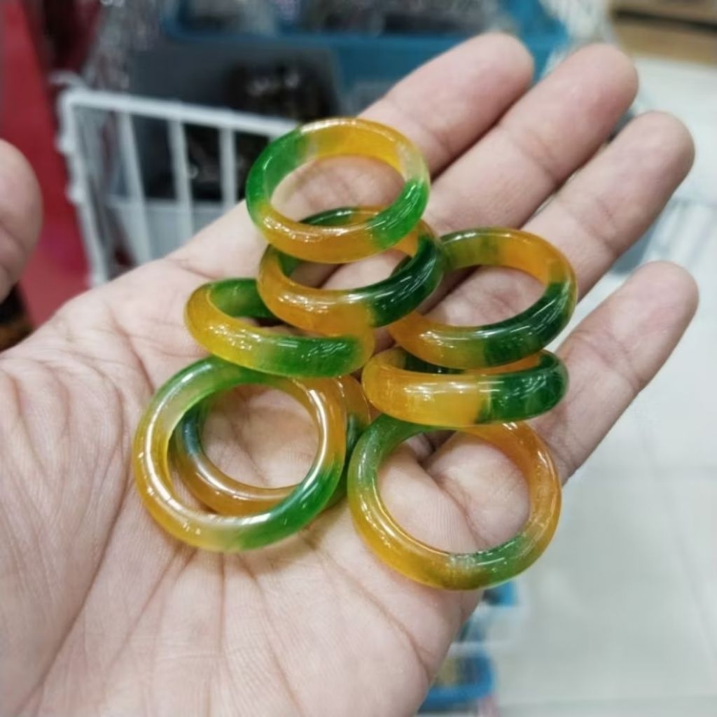 Cincin Batu Giok Fu Lu Shou