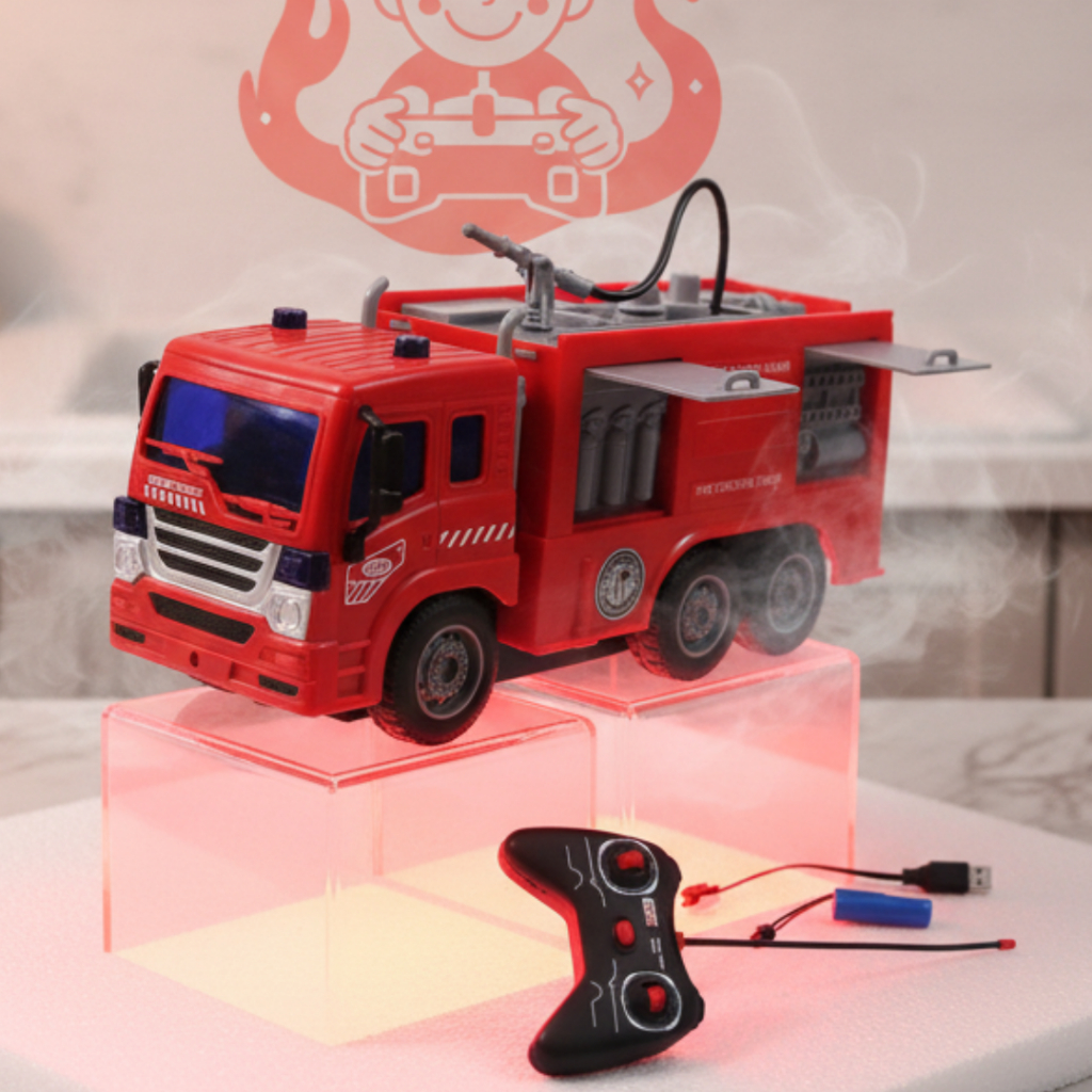 PEMADAM MAINAN MOBIL RC KEBAKARAN REMOTE CONTROL FIRE TRUCK TRUK ANAK REMOT KONTROL SEMPROT AIR DAMK