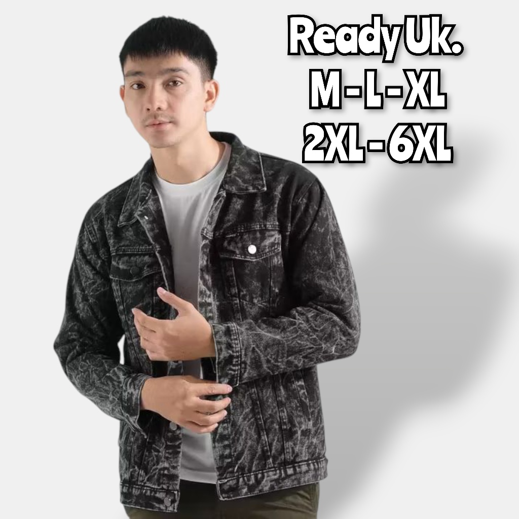 JAKET JEANS PRIA JUMBO/JAKET JEANS PRIA