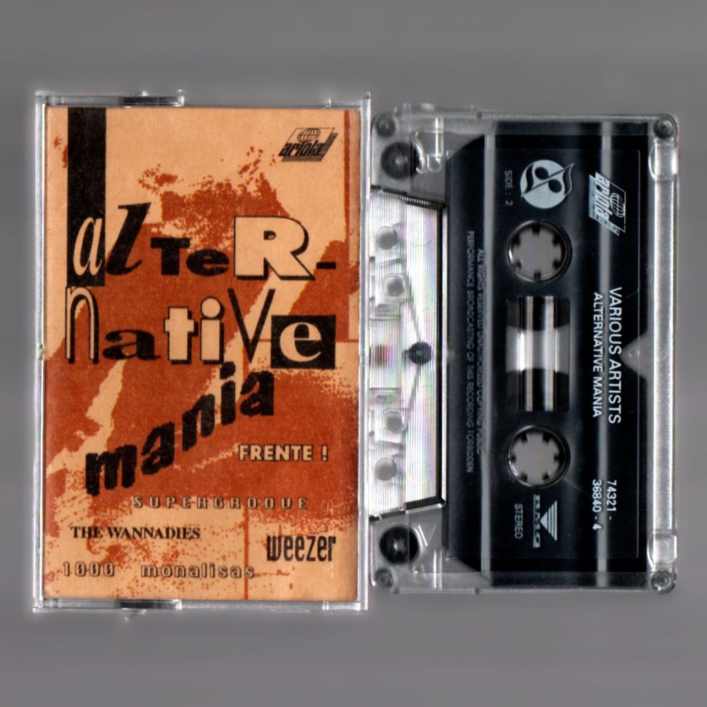 Kaset Pita Kompilasi Barat - Alternative Mania // Frente // The Wannadies // Weezer // Super Groove 