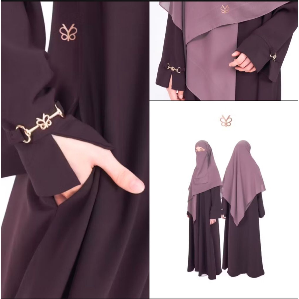 Almeera Dress Syar'i Yoora Sarah Lembut Elegan by Yoora Sarah