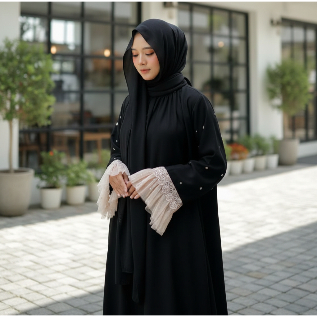 alisa abaya  abaya terbaru  abaya viral 2025 baju mewah  abaya hitam gamis