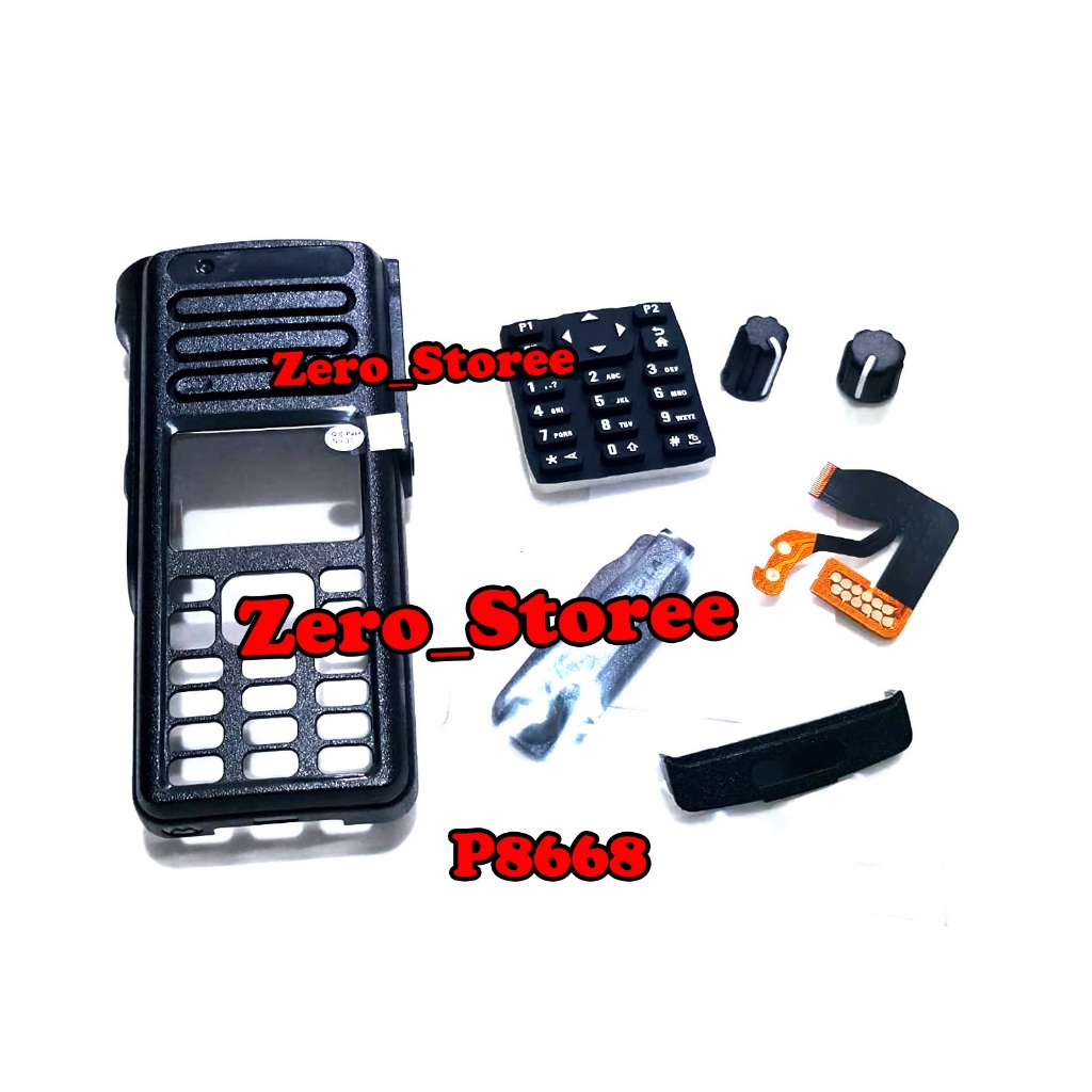Motorola Casing HT XIR P8668i P8660i Fullset Flexible KNOB tutup mic XIR P8668i XIR P8660i ptt ht Ke
