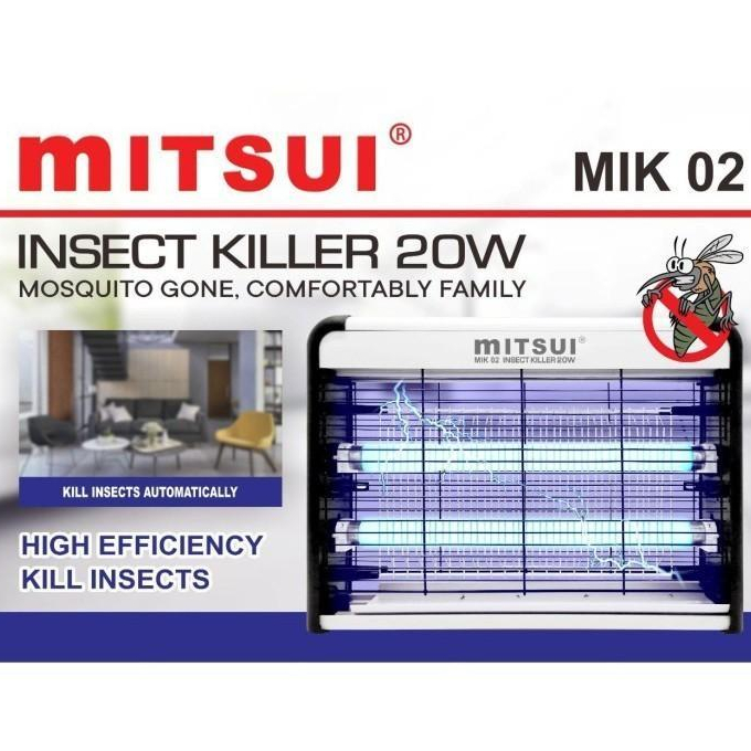 MITSUI Lampu Perangkap Nyamuk Elektrik - Efisien, Aman, Tanpa Bahan Kimia Pembasmi Nyamuk