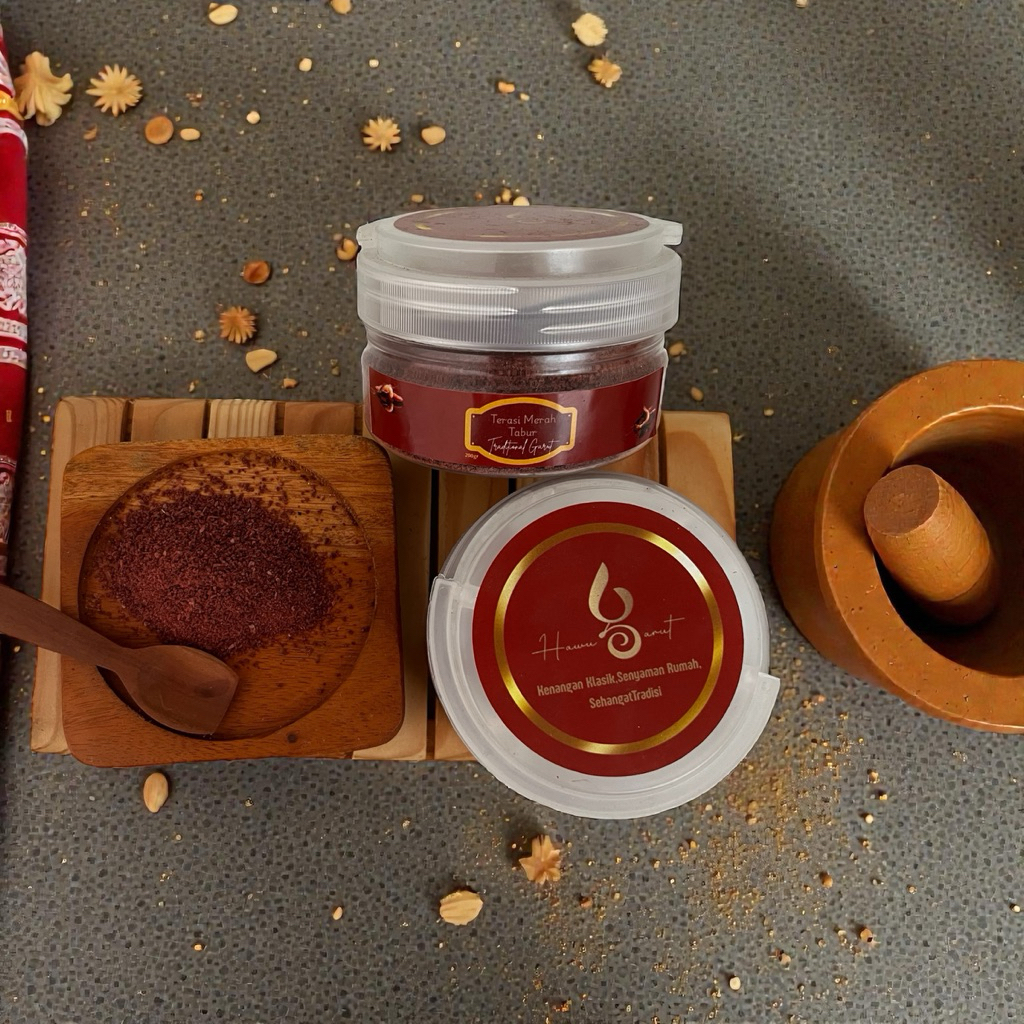 HawuGarut.Terasi Merah Matang Tabur Gurih asli Garut 100% alami 150gr
