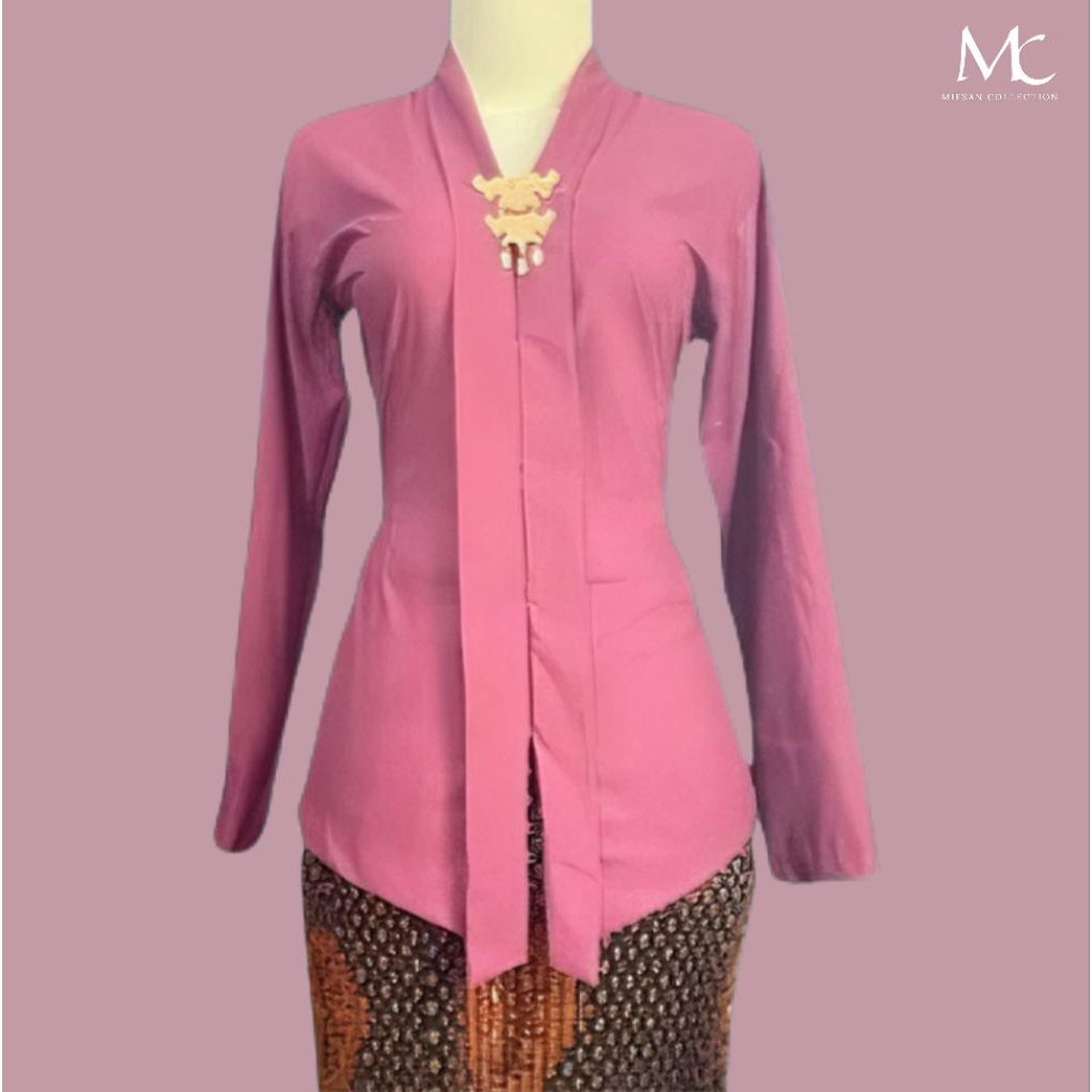Kebaya Kartini Katun Premium Kebaya Modern Lengan Panjang Polos