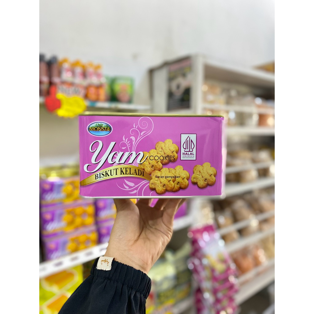 Yam cookies Monsta | Roti keladi Monsta kaleng