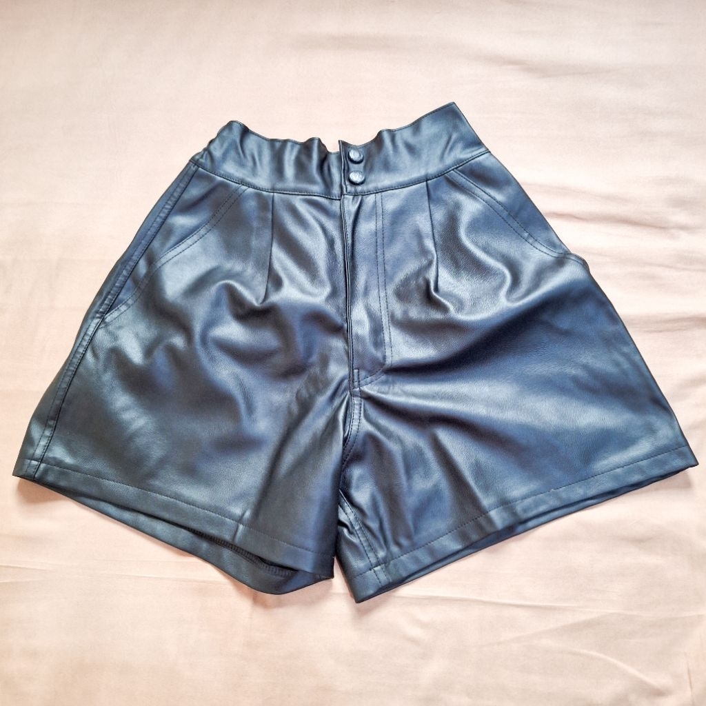Faux Leather Shorts