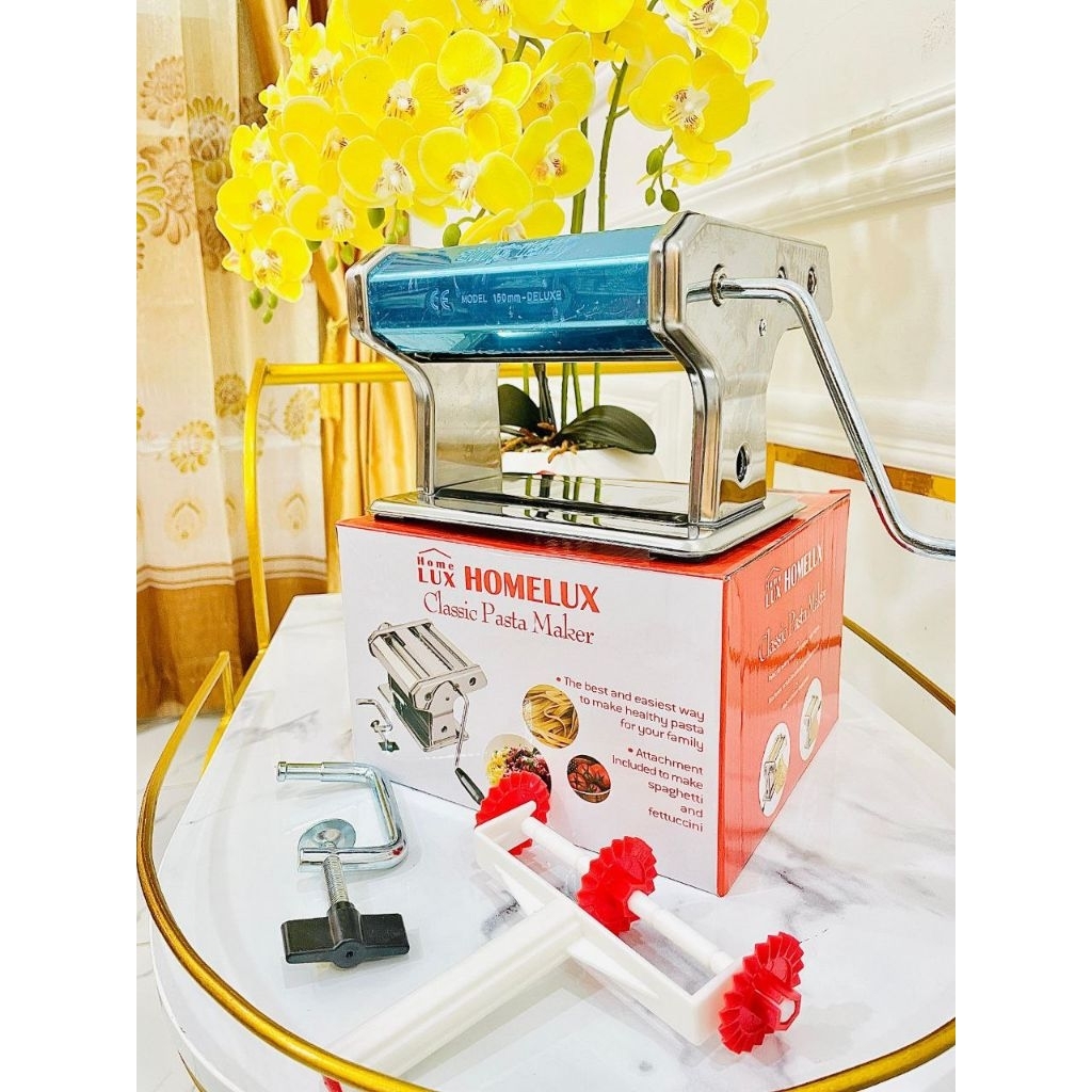 AMPIA HOMELUX PASTA MAKER GILINGAN MIE MESIN PASTA ALAT PEMBUATAN KULIT MOLEN