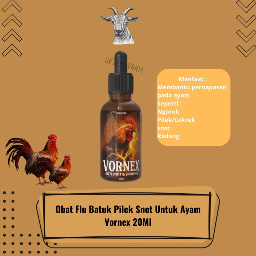 Obat Flu Batuk Pilek Snot Untuk Ayam Vornex 20Ml