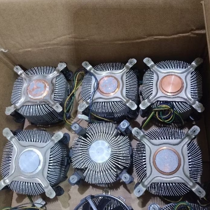HSF / Fan Processor / CPU Cooling - LGA 775 Intel Original model Tebal (Tembaga / Non Tembaga)