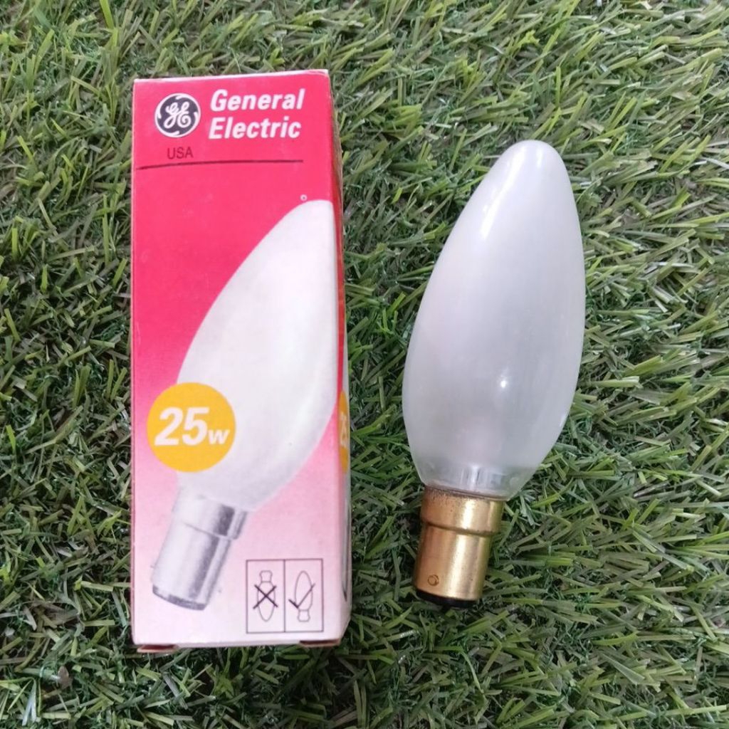 Lampu GE 25W B 15 SBC 240V USA
