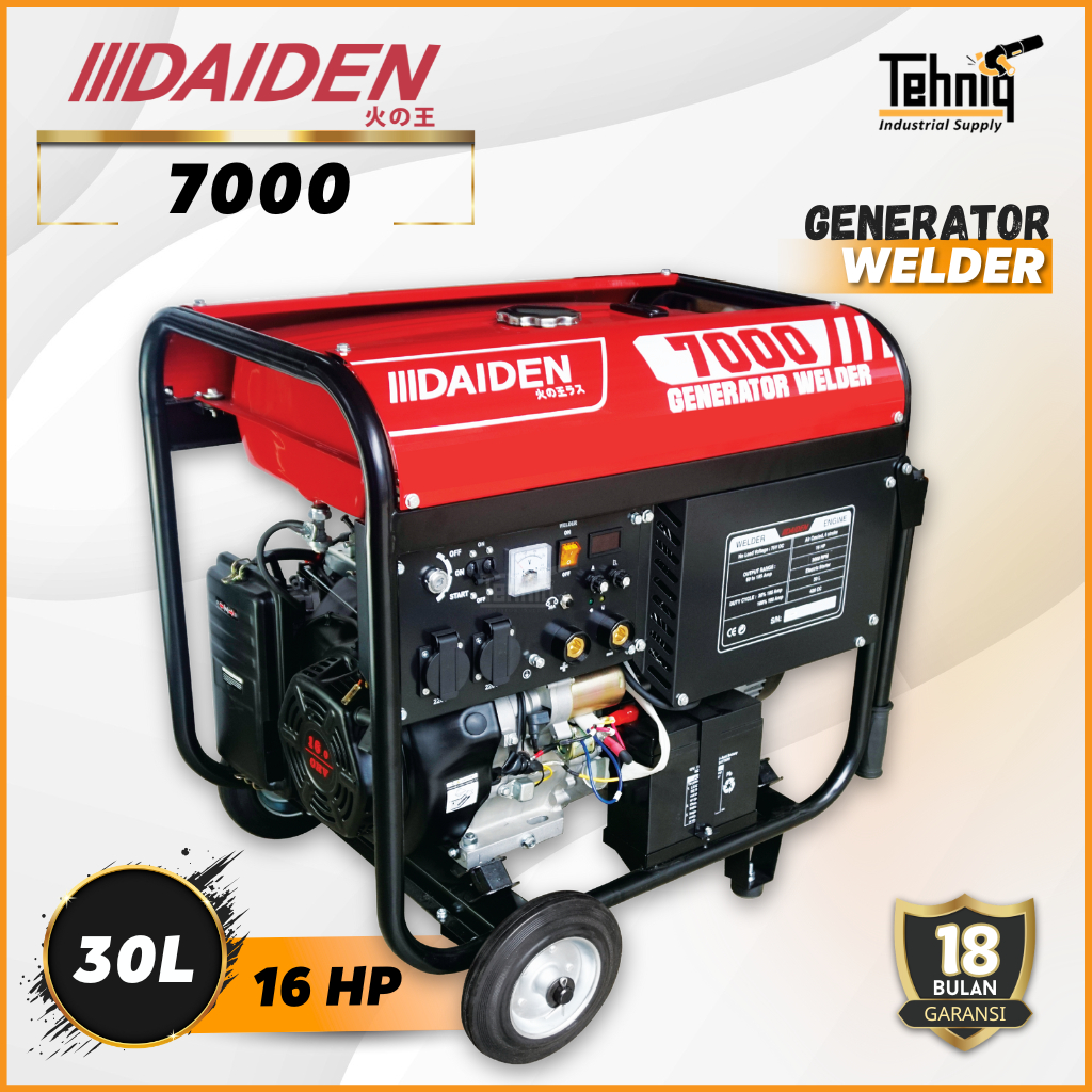 Daiden 7000 Mesin Las Genset Generator Welder