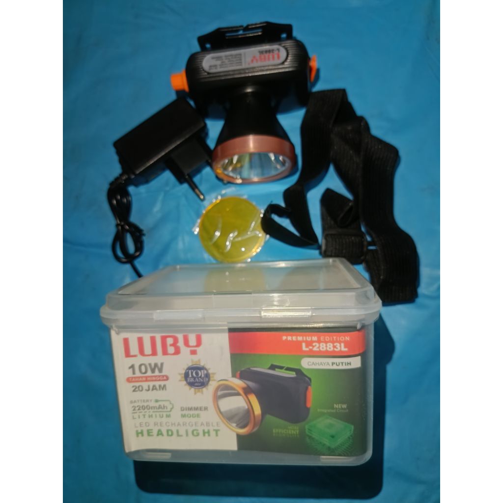 (LUBY) SENTER KEPALA 10W L-2883L(mode dimmer)