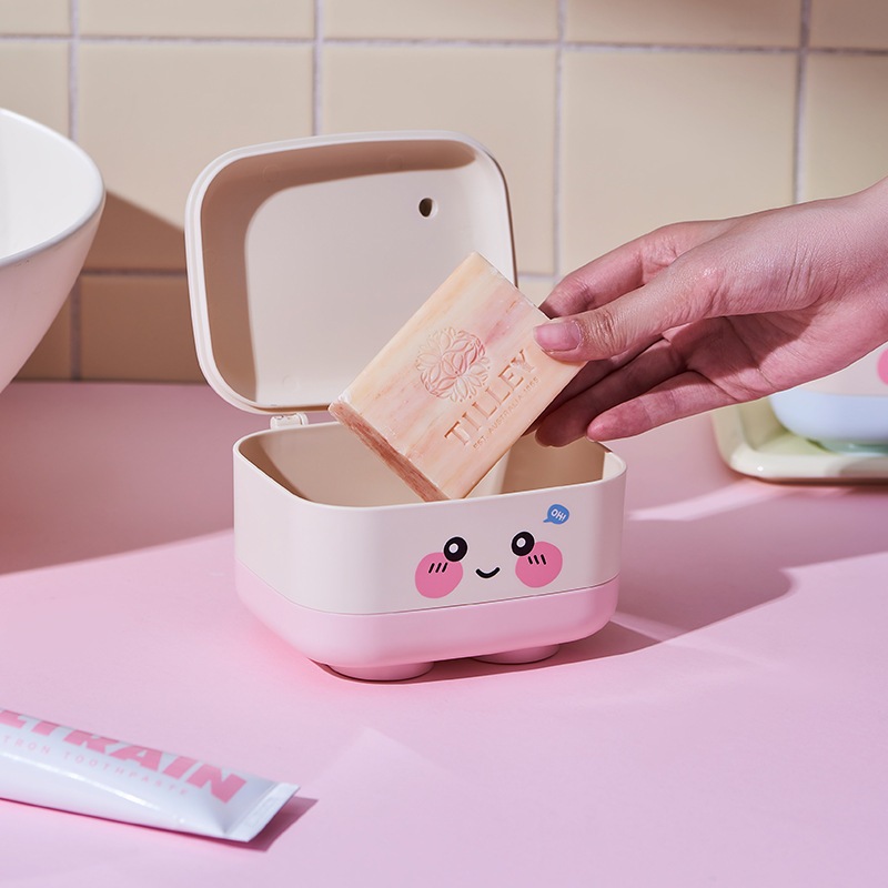 Wadah Sabun Kamar Mandi Kotak Perlengkapan Mandi Travel Soap Box Sabun Batang Portable Minimalis