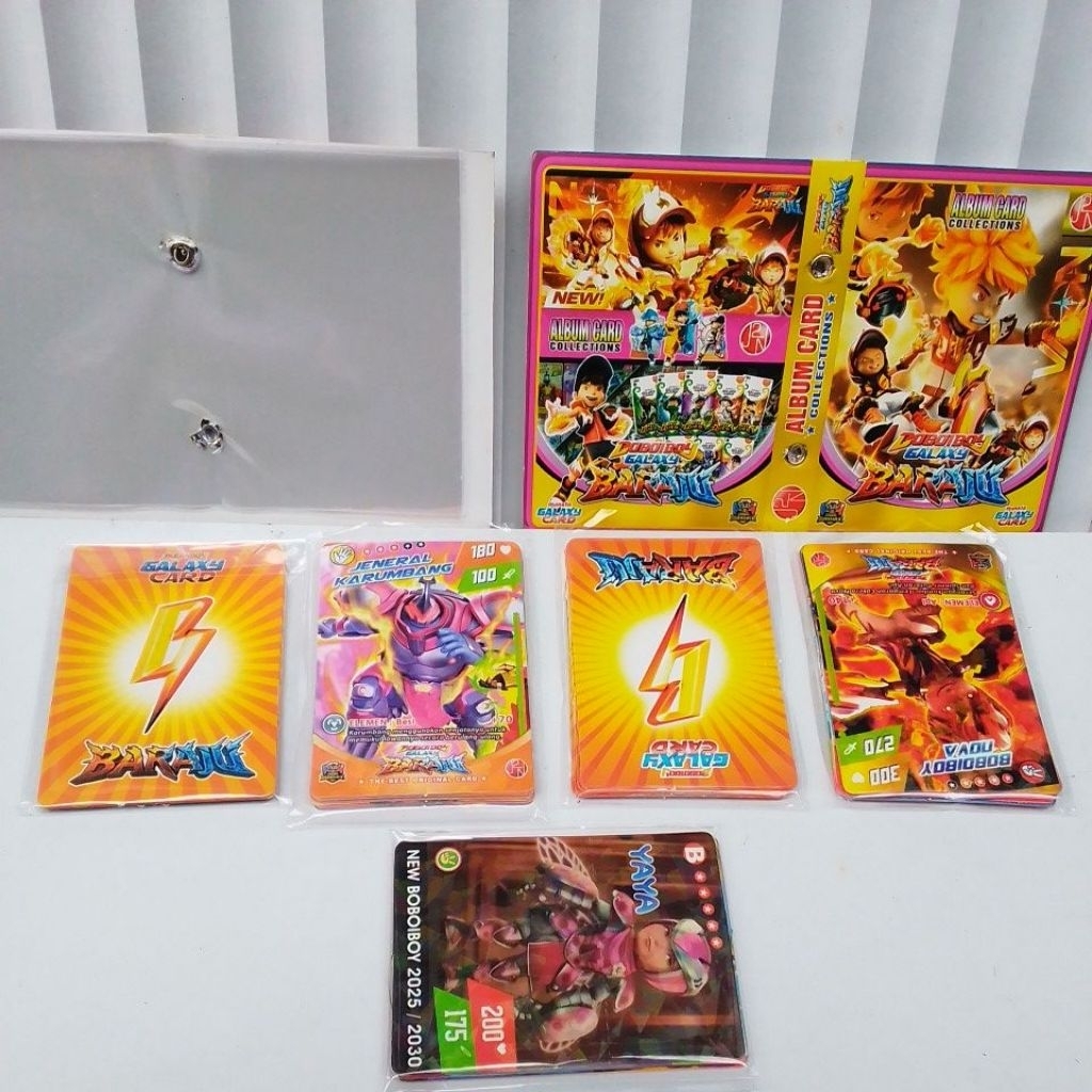 Mainan Kartu Boboiboy Galaxy Card, Album Boboiboy