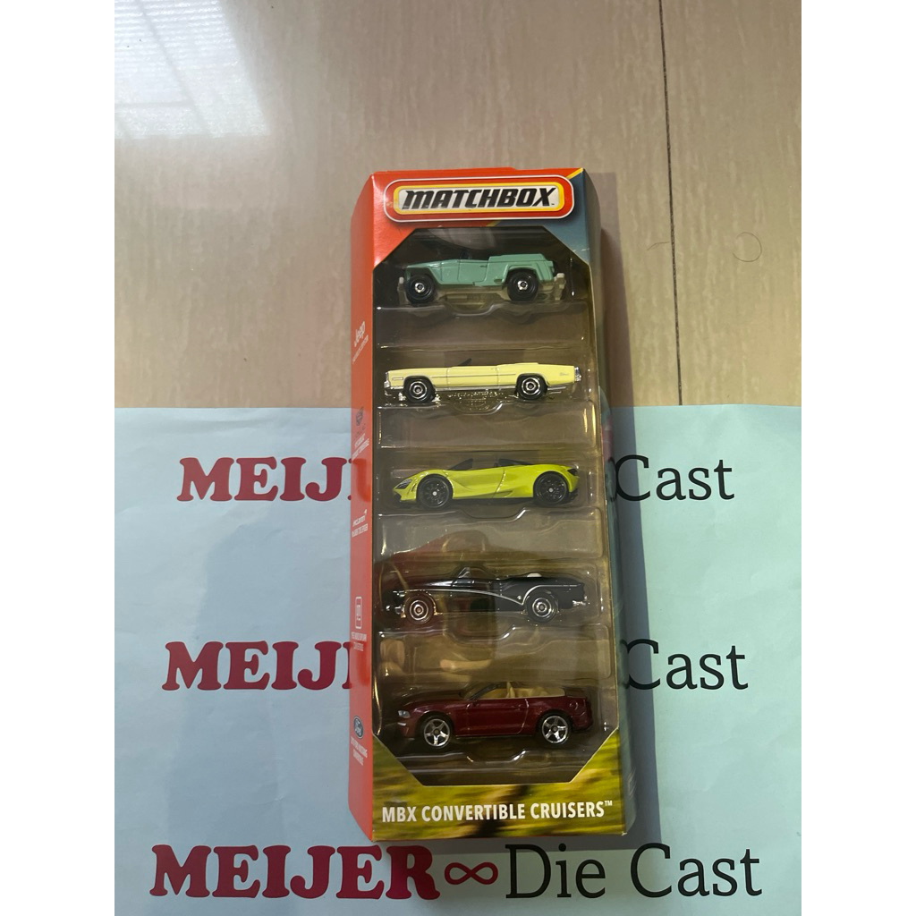 Matchbox MBX Convertible Cruisers (Jeep 1948 Willy Jeepster, 1975 Cadillac Eldorado Convertible, McL