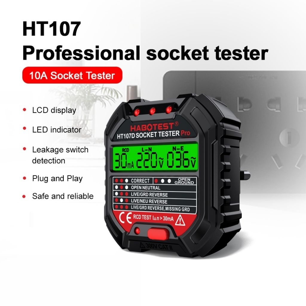 SOCKET TESTER HABOTEST HT107D