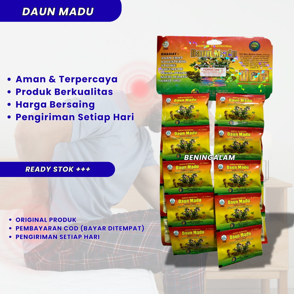 DAUN MADU (KUNING) KAPSUL ORIGINAL (ASAM URAT)
