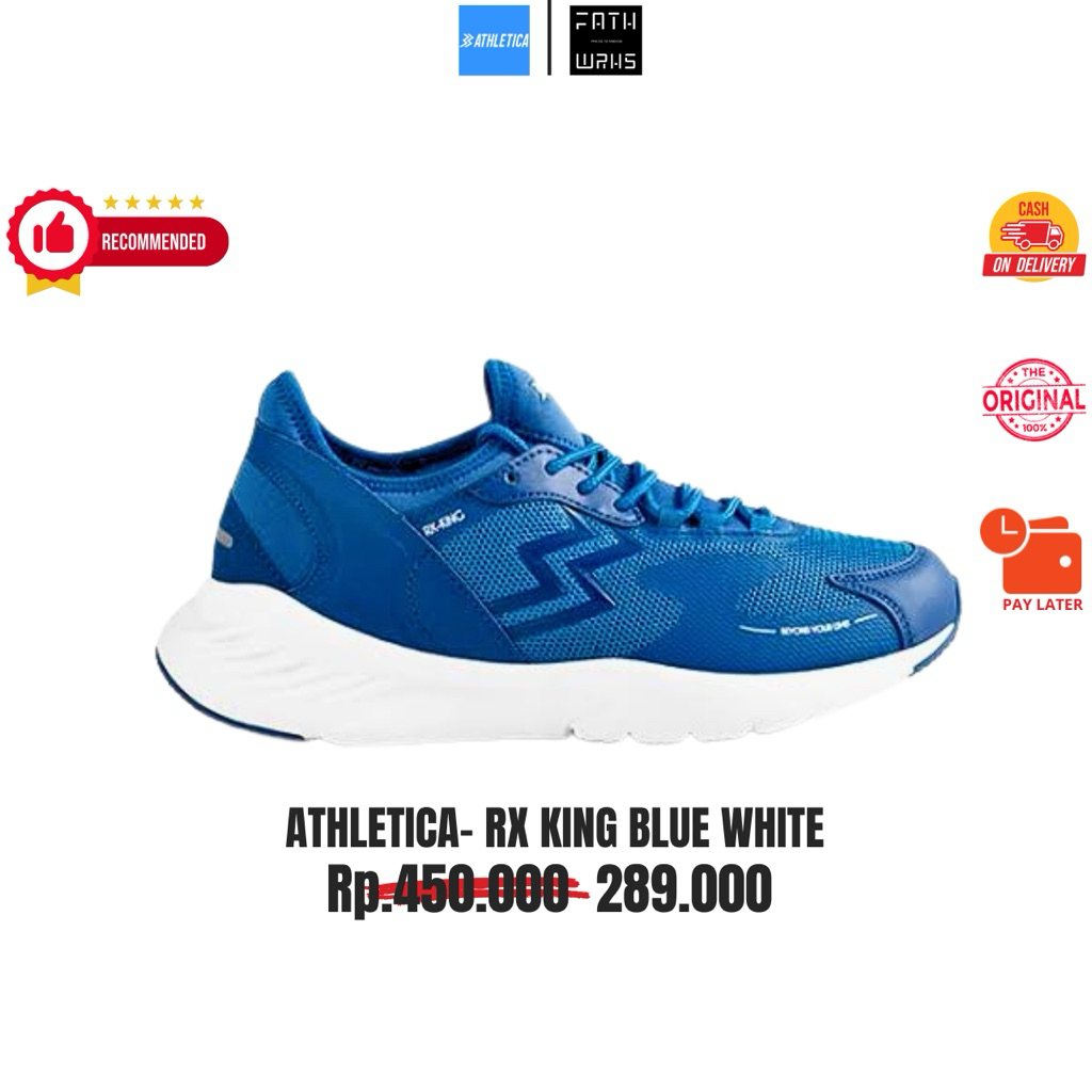 Sepatu Geoff Max Athletica Original - RX-King Blue White - Sepatu Trail Running | Running Shoes Sepa