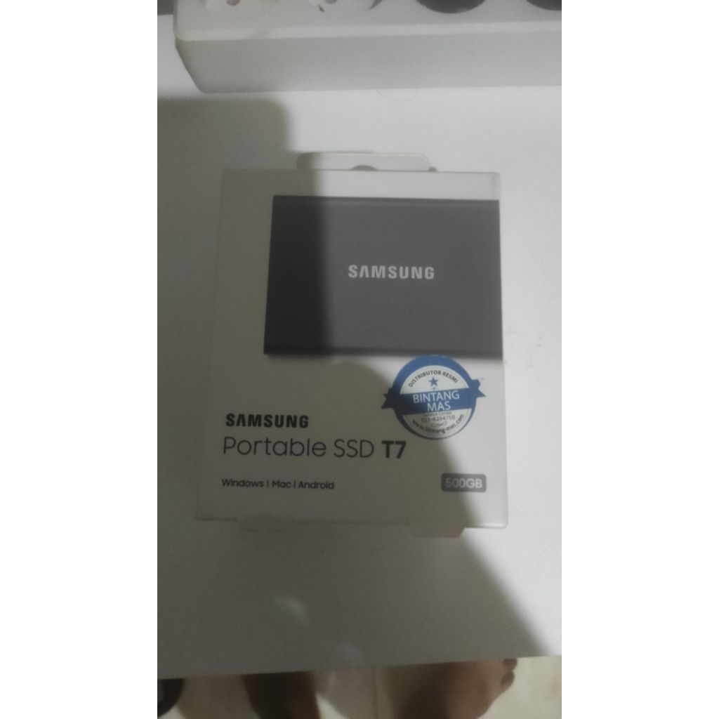 Samsung SSD external T7 500gb baru stok lama