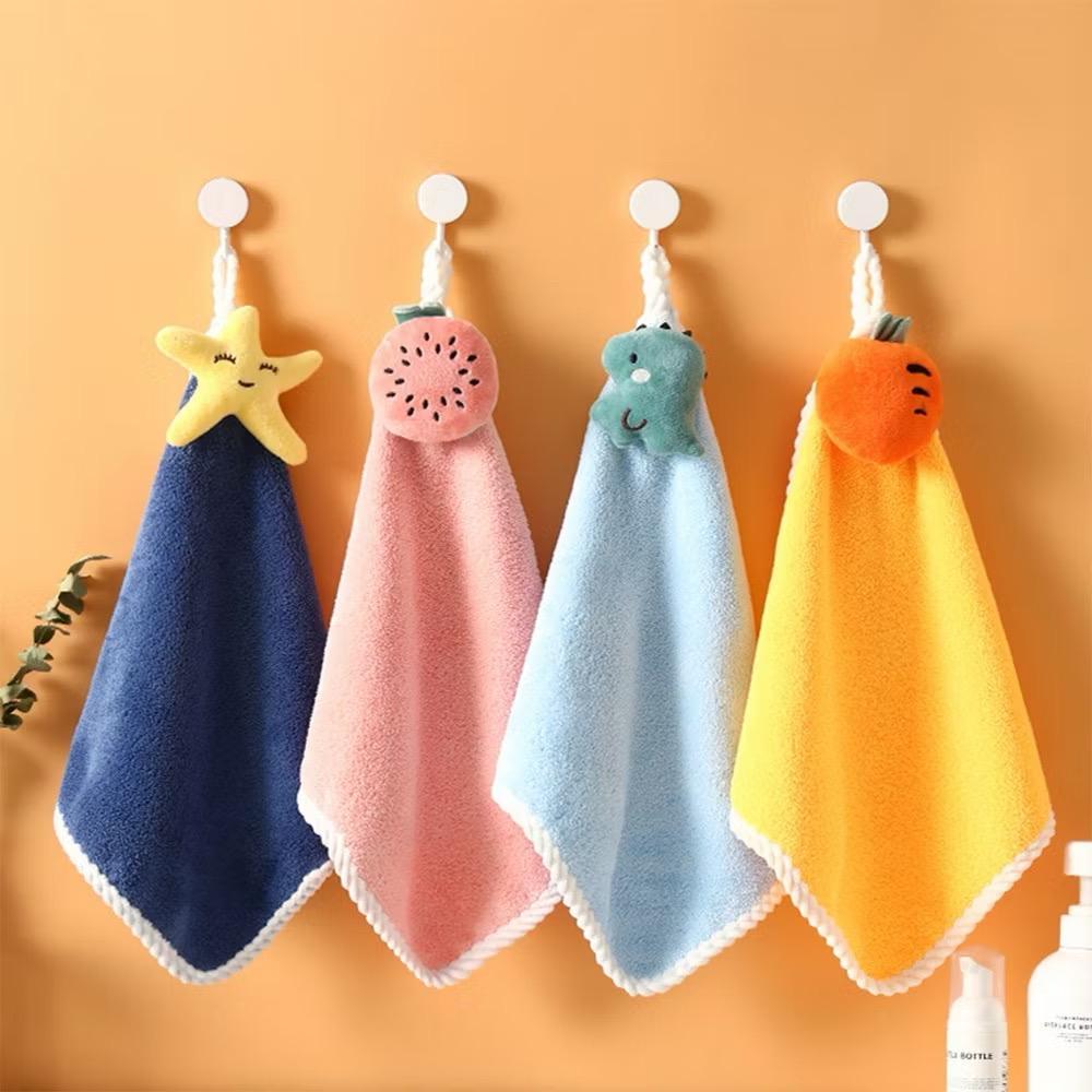 Kain Lap Gantung Karakter Lucu 4 Motif/ Kain Lap Gantung Dapur/ Kain Lap Minyak Ukuran 30x30