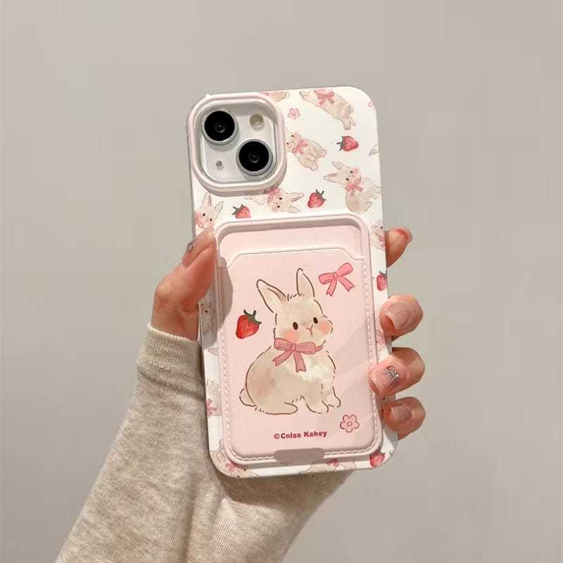 Soft Case Iphone 13 Character Pink bunny