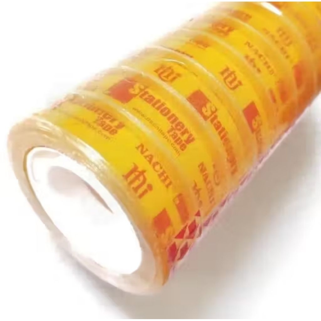 selotip bening kecil merk nachi solasi bening kecil plester bening kecil nachi 25 yard 12mm  murah h