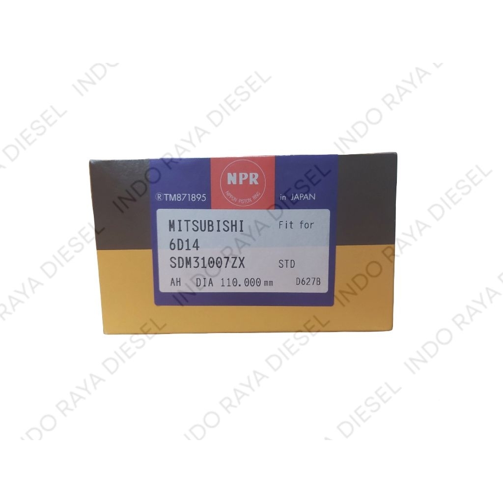 Ring Piston Mitsubishi Fuso FM215 (6D14) NPR Jepang