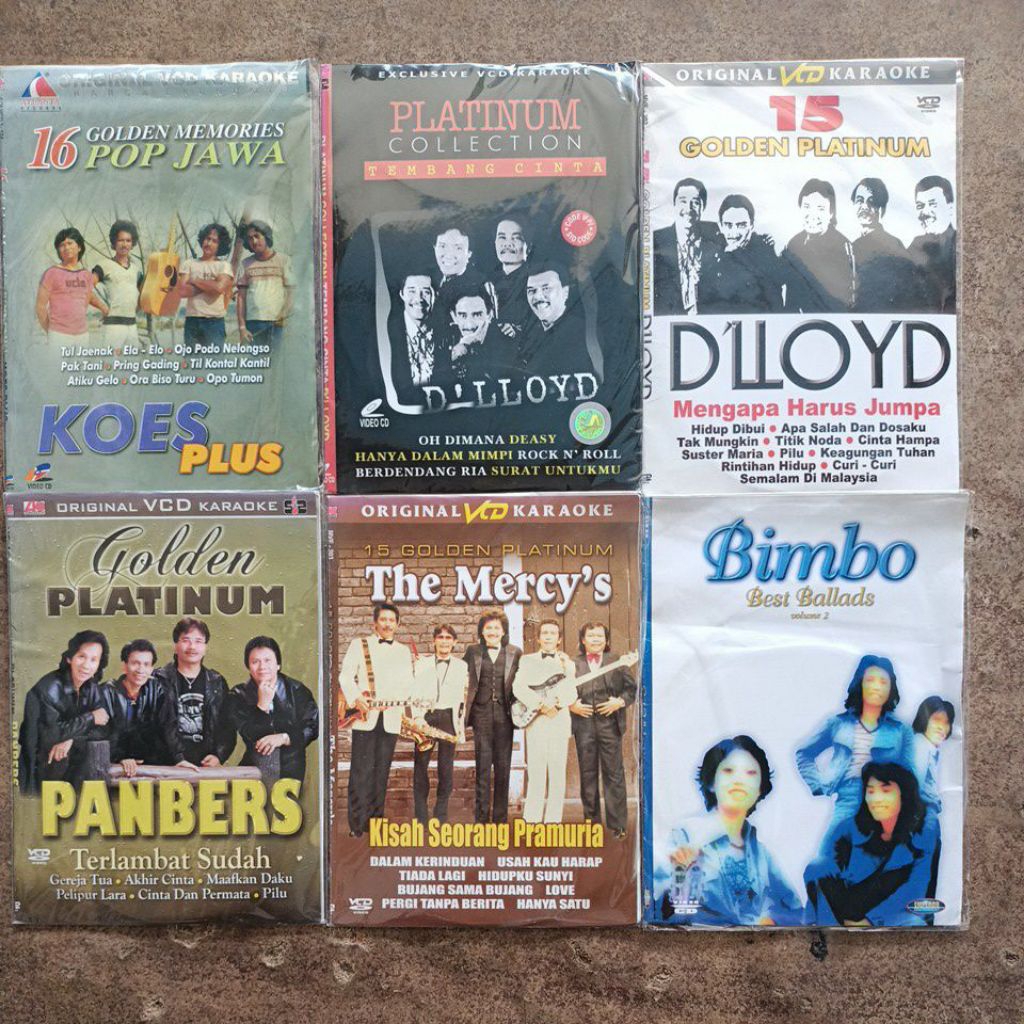 Vcd Original  Koes Plus,D'lloyd,Panber,,The Mercy's,Bimbo