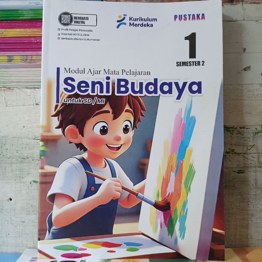 LKS PUSTAKA SENI BUDAYA KELAS 1 SD/MI SEMESTER 2 KURIKULUM MERDEKA