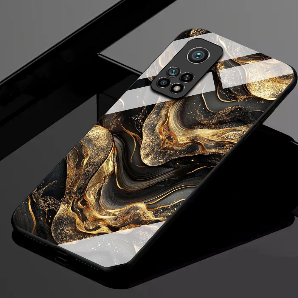 [ AZ12 ] Softcase Glass Kaca Kilau Untuk HP XIAOMI MI 10T 5G / MI 10T PRO 5G - XIAOMI MI 10T 5G / MI