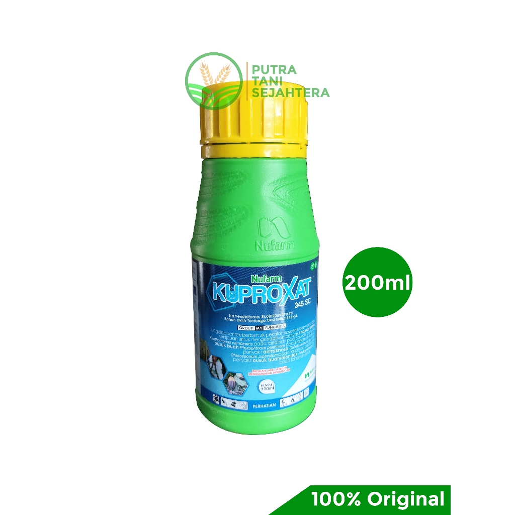 Fungisida/Bakterisida KUPROXAT 345SC 200ml bakterisida cair pengendali penyakit tanaman cabai kakao 