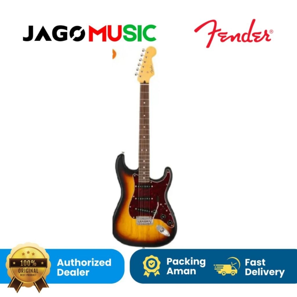 Gitar Fender MIJ Limited Stratocaster Electric Guitar RW FB Raw Ash 3-Color Sunburst Made In Japan